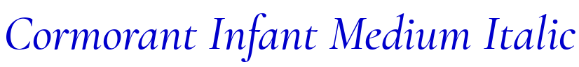 Cormorant Infant Medium Italic フォント
